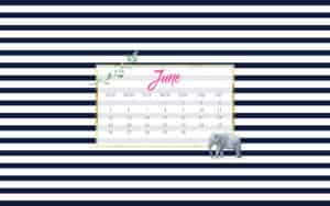 June Wallpaper via Krista Smith at ActivateHerAwesome.com - elephant stripe version Computer