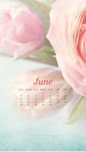 June Wallpaper via Krista Smith at ActivateHerAwesome.com - floral version iPhone