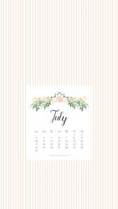 July Screensaver for your iPhone via Krista Smith at ActivateHerAwesome.com