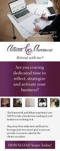 Download your FREE business Retreat Guide from Krista Smith at ActivateHerAwesome.com today!