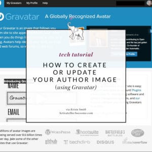 How to create or edit the image that is used as your author avatar via Krista Smith at ActivateHerAwesome.com