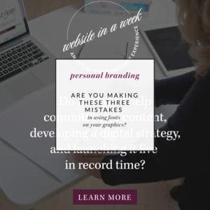 Are you making these three mistakes using fonts on your images via Krista Smith @ ActivateHerAwesome.com