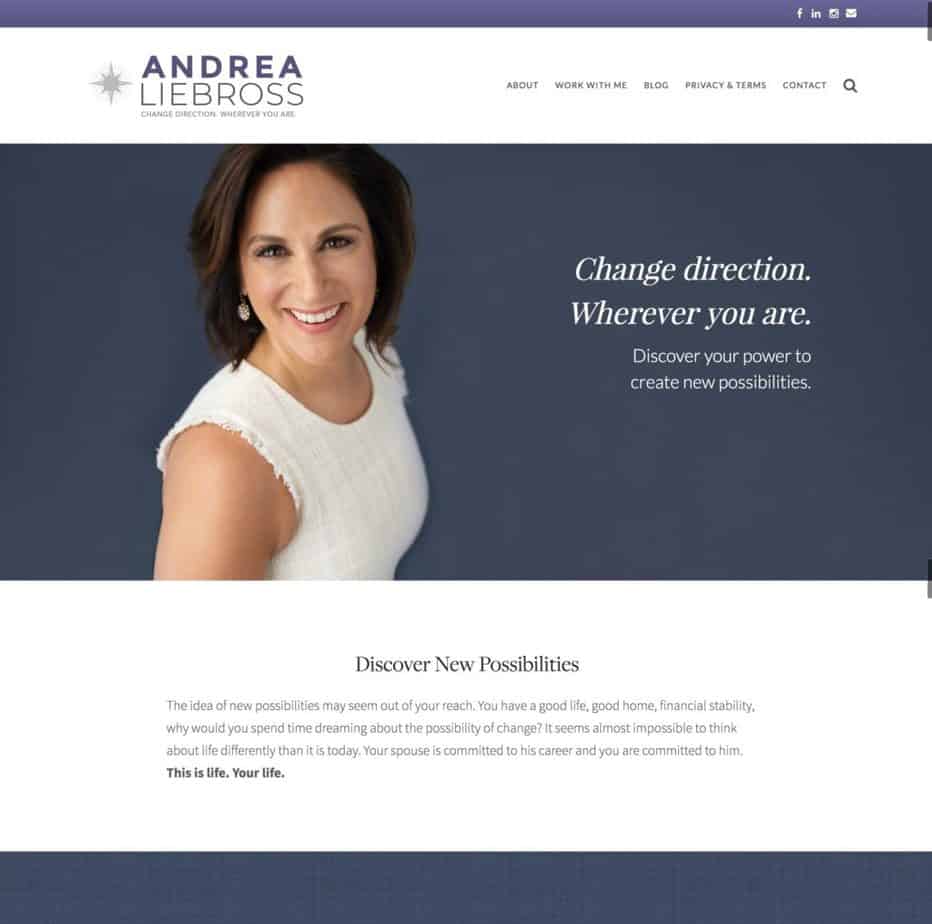AndreaLiebross.com by Krista Smith at ActivateHerAwesome.com