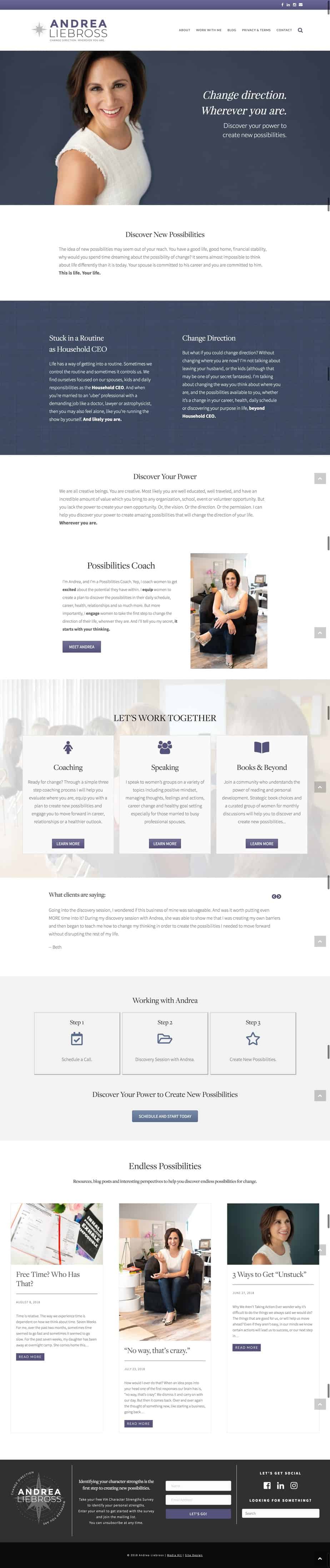 AndreaLiebross.com by Krista Smith at ActivateHerAwesome.com