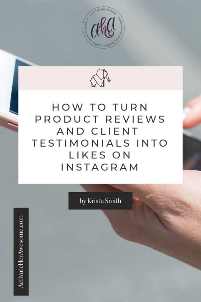 Learn How You Can Use Reviews or Testimonials to Engage Your Audience on Instagram with this Canva Tutorial via Krista Smith at ActivateHerAwesome.com