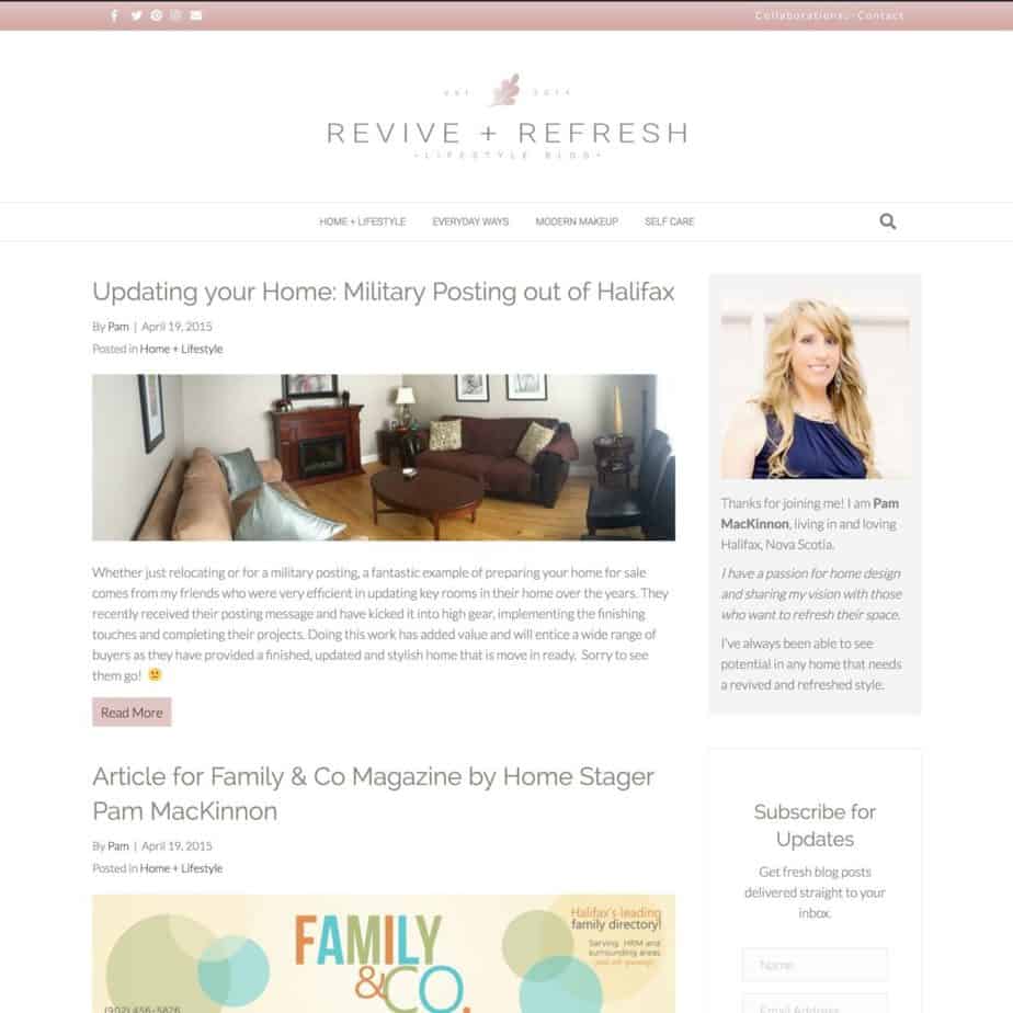 Pam Mackinnon - Revive & Refresh, a Blog Makeover by Krista Smith, ActivateHerAwesome.com
