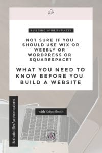 Not Sure if You Should Use Wordpress or Wix or Weebly or Squarespace via Krista Smith at ActivateHerAwesome.com
