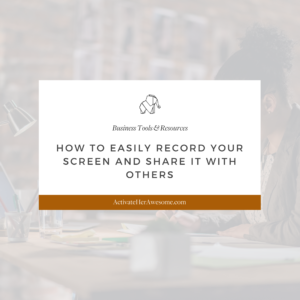 How to Easily Record Your Screen and Share It With Others by Krista Smith